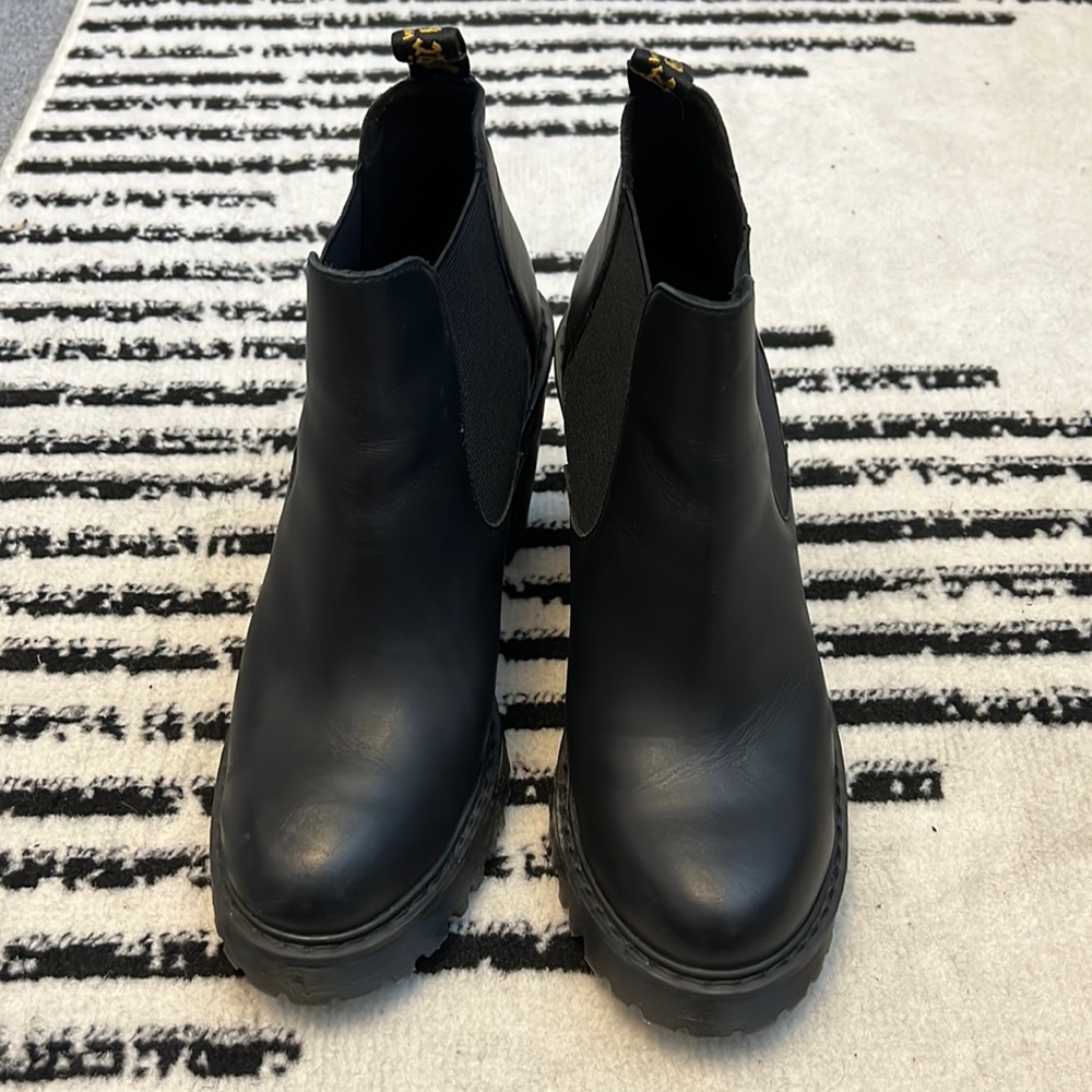 Hurston women’s leather heeled Chelsea boots.